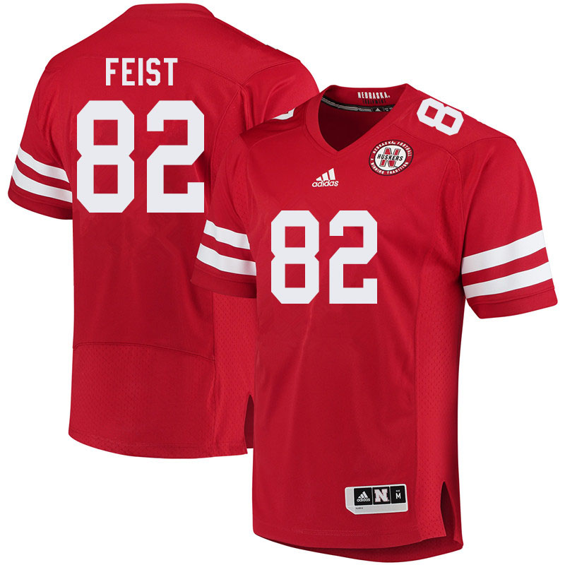 Men #82 Colton Feist Nebraska Cornhuskers College Football Jerseys Sale-Red